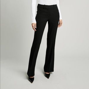 Elie Tahari fit and flare black wool crepe pants size 0